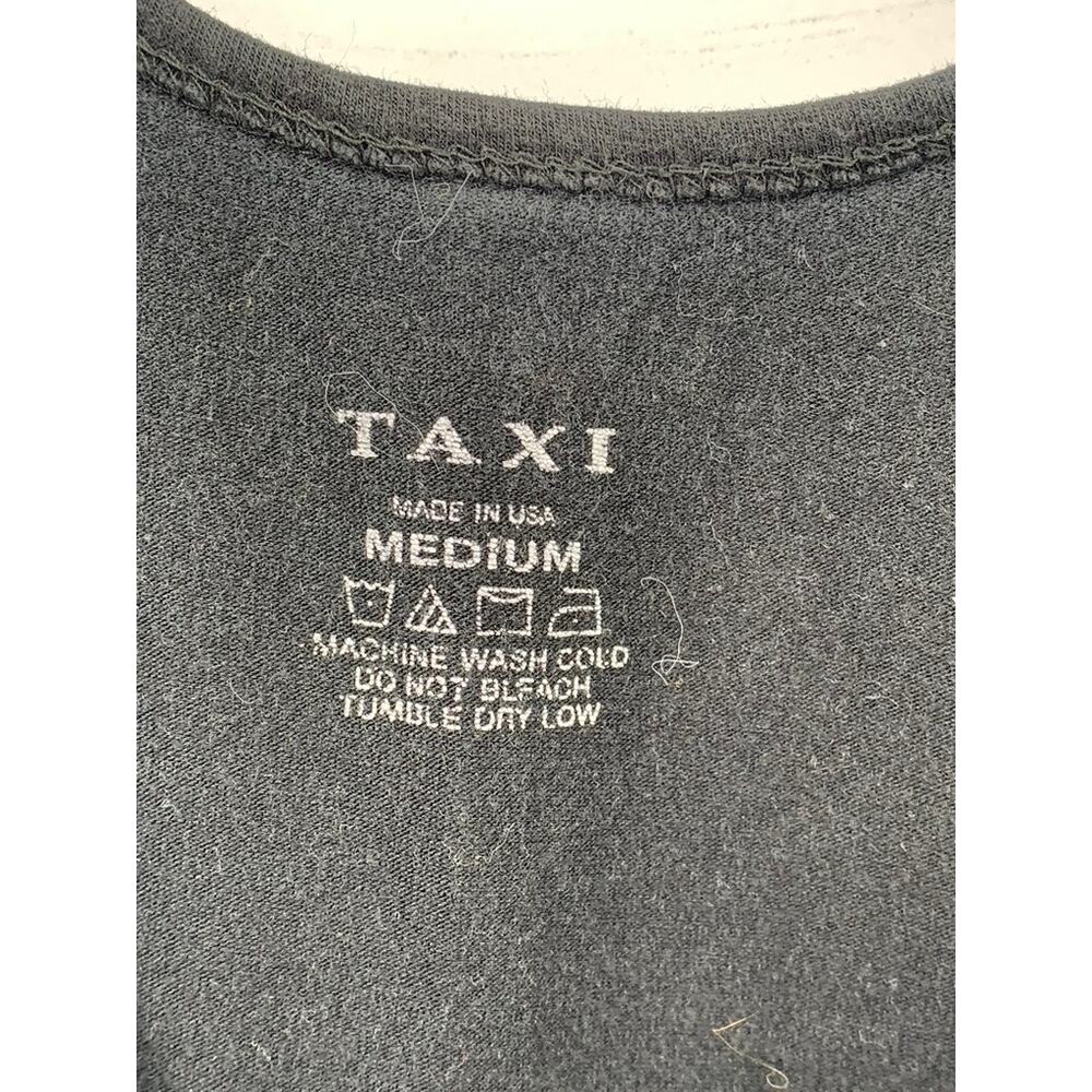 TAXI Women's Black Solid Scoop-Neck Casual Sleeveless Top SZ M - Picture 8 of 9